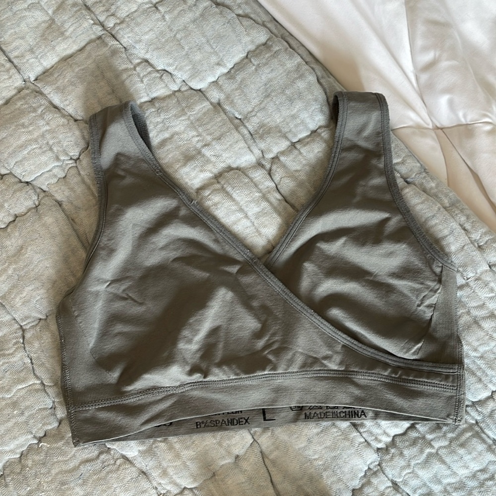Nursing bra dark grey